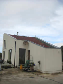 grass roof design on house near County Sligo